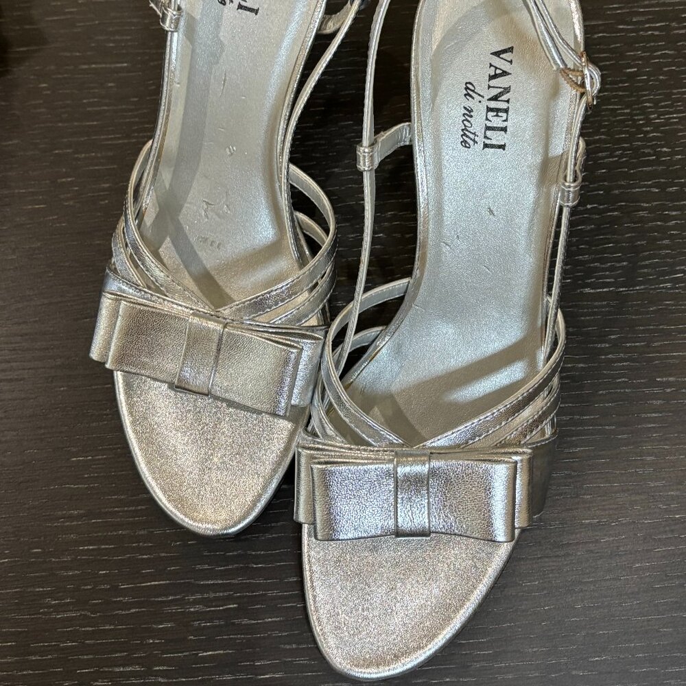 Vaneli Women's Martey Silver Slingback Sandal - Picture 16 of 16